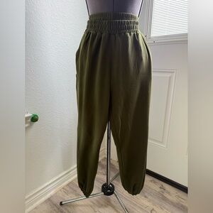Olive Green Track Pants
